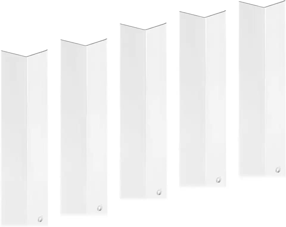 Prime-Line Vinyl Perforated Corner Shield, 1-1/8 x 48, Clear (5 Pack)