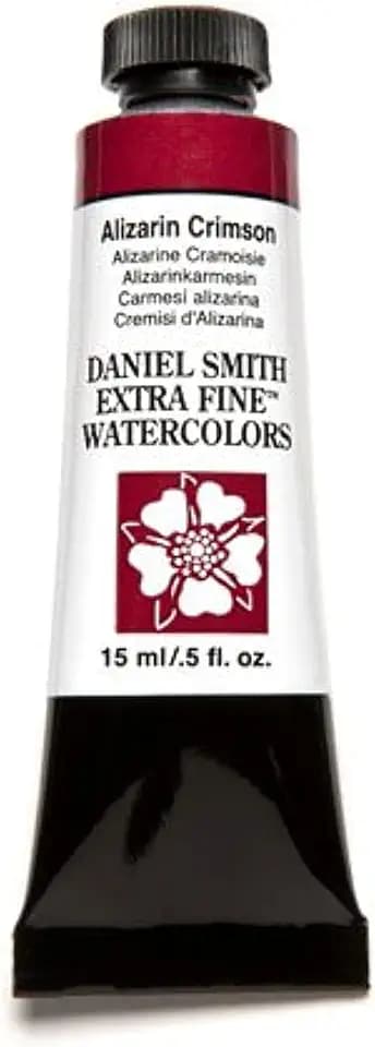 Daniel Smith Extra Fine Watercolor 15ml Paint Tube, Alizarin Crimson (284600004), 0.5 Fl Oz (Pack of 1)