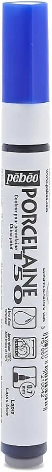 Porcelaine 150 Assorted China Paint Fine Tip Markers - Lapis Blue, DIY Arts & Crafts Supplies, Fun for Kids, Heat-Resistant Finish, Microwave & Dishwasher Safe Formula