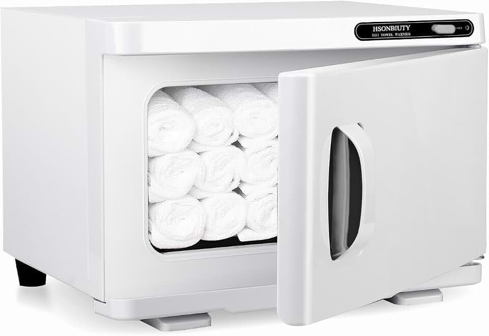 Hot Towel Warmer, 8L Professional Towel Warmer Cabinet Auto Reheat (White)
