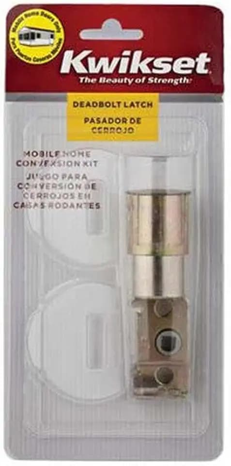 Kwikset 12077 CP DB RFL CNV KIT Mobile Home Exterior Deadbolt Conversion Kit