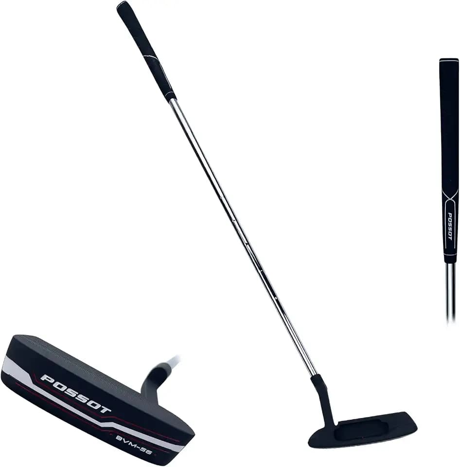 Black Blade Golf Putter, Face Balanced Stainless Steel for Men Women
