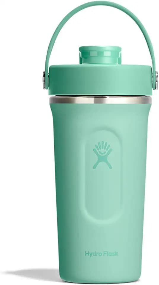 Hydro Flask Shaker Bottle – Insulated Stainless Steel Gym Bottle for Pre Workout & Protein 24 Oz Mermaid Green