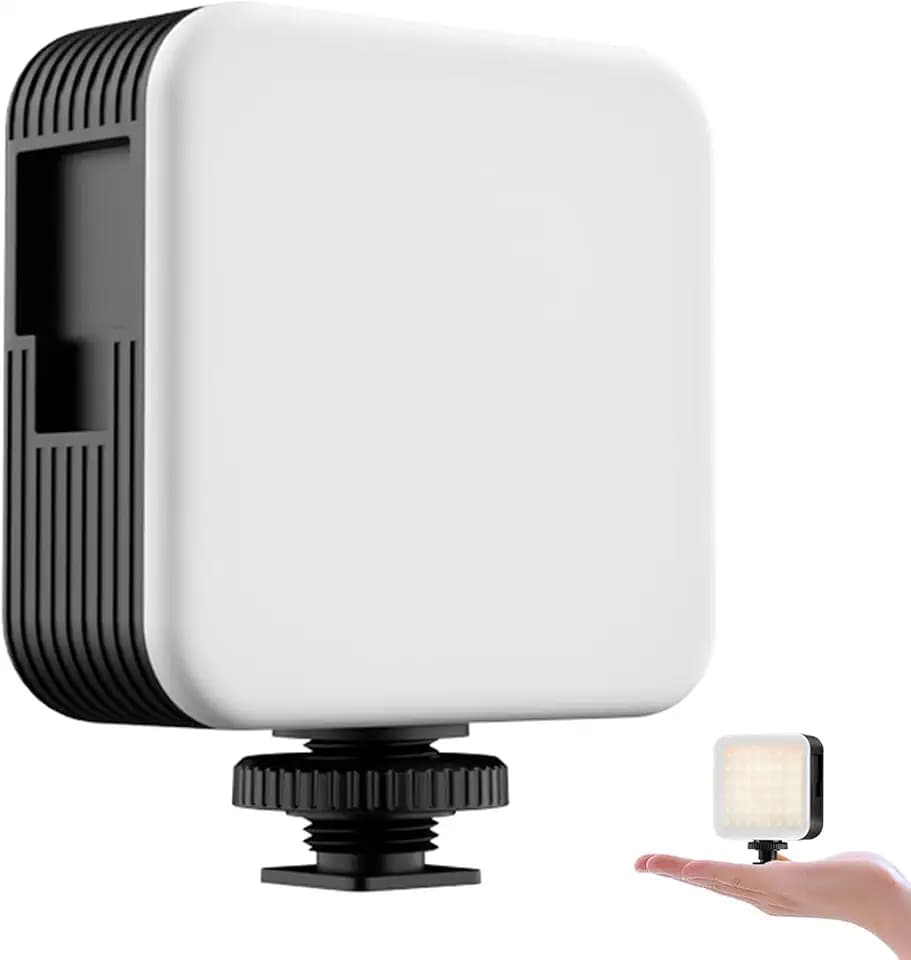 ORDRO SL-30 Video-Fülllicht, 2000 mAh erweitertes wiederaufladbares Mini-LED-Videolicht, dimmbares Flächenlicht, CRI ≥95, 6000–6500 K, mit Lampenfassung