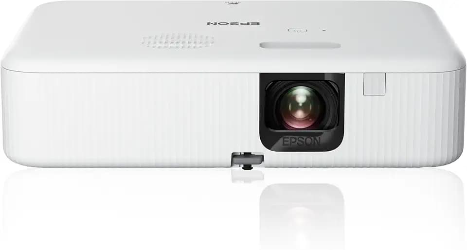 Epson CO-FH02 | Full-HD-1080p-Smart-TV-Projektor | Android TV | 3LCD | 3.000 ANSI-Lumen | 391"-Projektionsfläche | Einfache Einrichtung | Trapezkorrektur | HDMI | Für Zuhause und Büro | Weiß