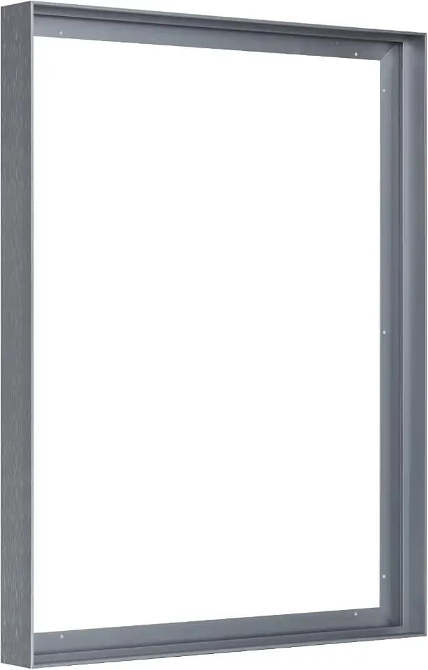 1.5" Deep 18x24 Floating Frame for Canvas Paintings Fun Print,Gray