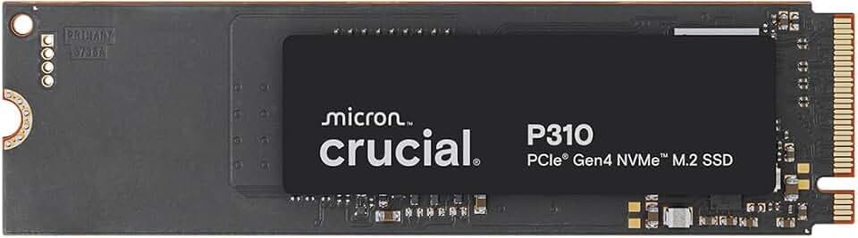 Crucial P310 SSD 500GB M.2 2280 PCIe Gen4 NVMe, bis 6.600 MB/s, Gaming für Laptop und Desktop PC, Interne Festplatte - CT500P310SSD801