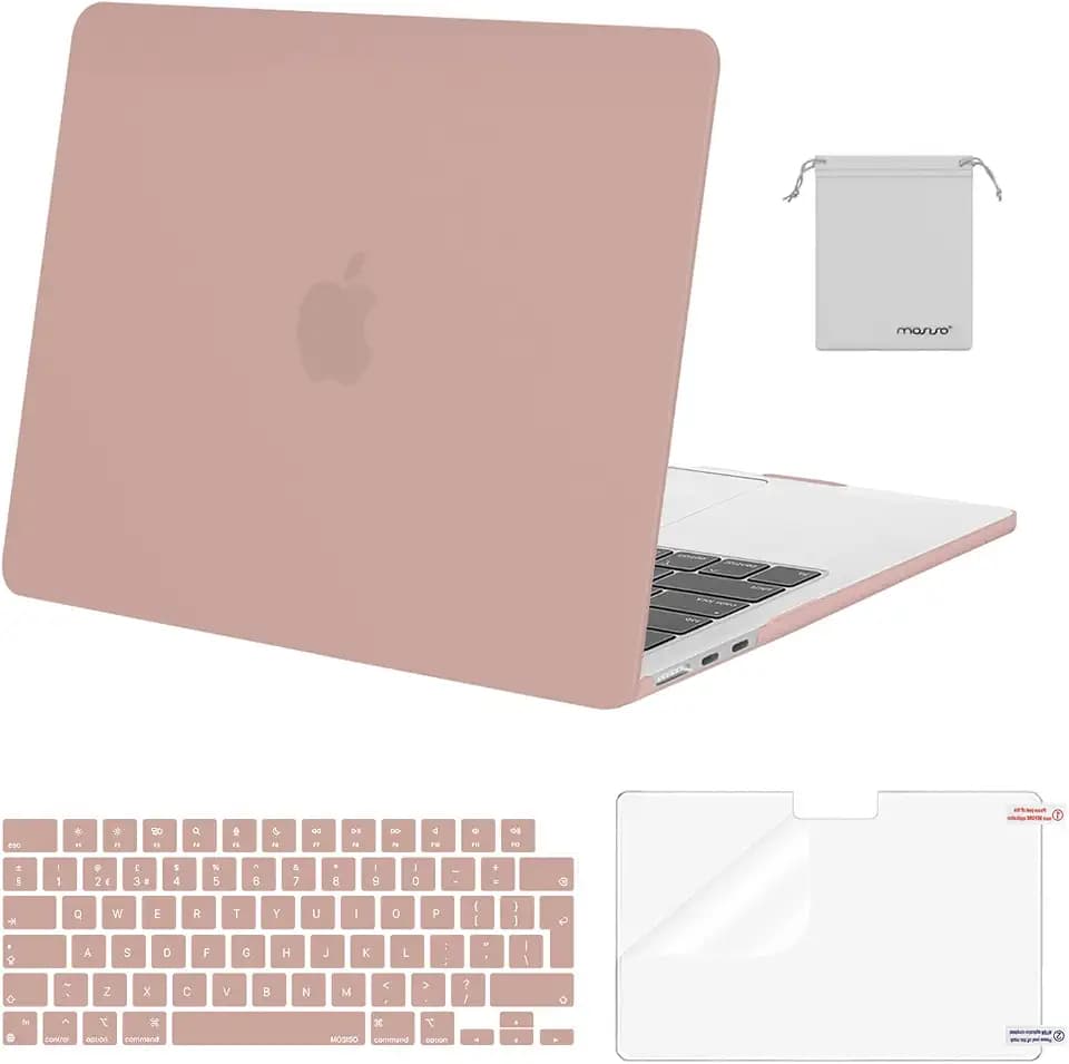 MOSISO Kompatibel mit MacBook Air 13 Zoll Hülle M5 M4 M3 M2 2026-2022