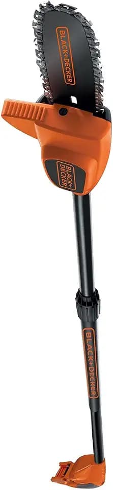 Black+Decker 18V Akku-Hochentaster (für Reichweite bis 4m, geeignet für schwer erreichbare Äste, schnelle Höhenanpassung, Schnittstärke, 17 cm, Schwertlänge 20 cm, ohne Akku und Ladegerät) GPC1820LB