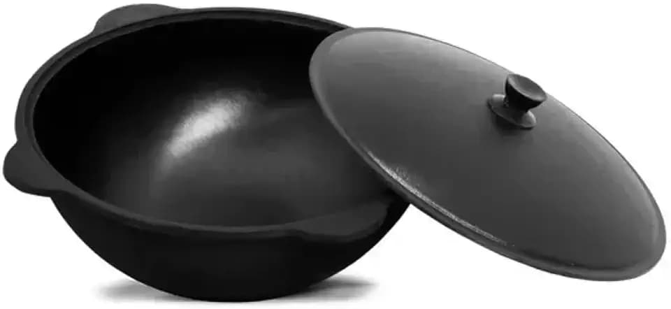 Dutch Oven Pot with Aluminum Lid 22 L (23.2 Quarts) - Camping Dutch Oven