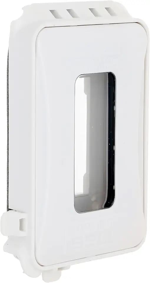 TayMac 1-Gang Weatherproof In-Use Expandable Outlet Cover, 16-in-1, White