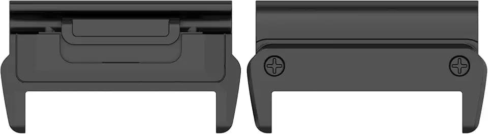 AISPORTS 22 mm Quick Fit Uhrenanschlüsse, kompatibel mit Garmin-Uhrenadaptern, 20 mm Breite, Garmin-Uhren-Ösen, Edelstahl, Metall-Verbindungsschnalle, Uhrenarmband-Adapter, Uhrenanschluss-Zubehör