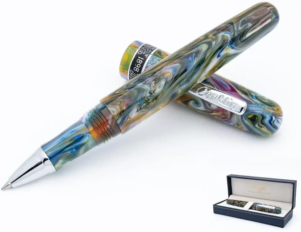 Conklin 1898 Rollerball Pen, Misto Green | Unique Resin Blend Design | Smooth Writing Experience | Great Gift for Pen Enthusiasts