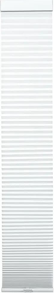 DEZ FURNISHINGS Cordless 1.5" Light Filtering Sidelight Cellular Shade, 10" W x 72" H, White