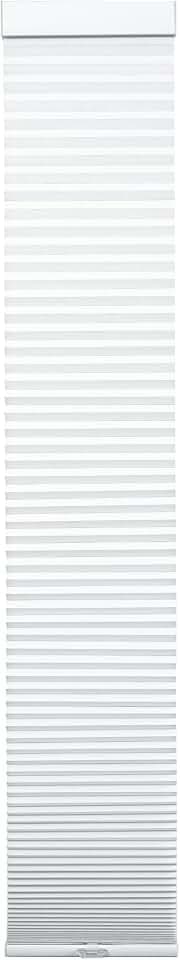 DEZ FURNISHINGS Cordless 1.5" Light Filtering Sidelight Cellular Shade, 7" W x 72" H, White