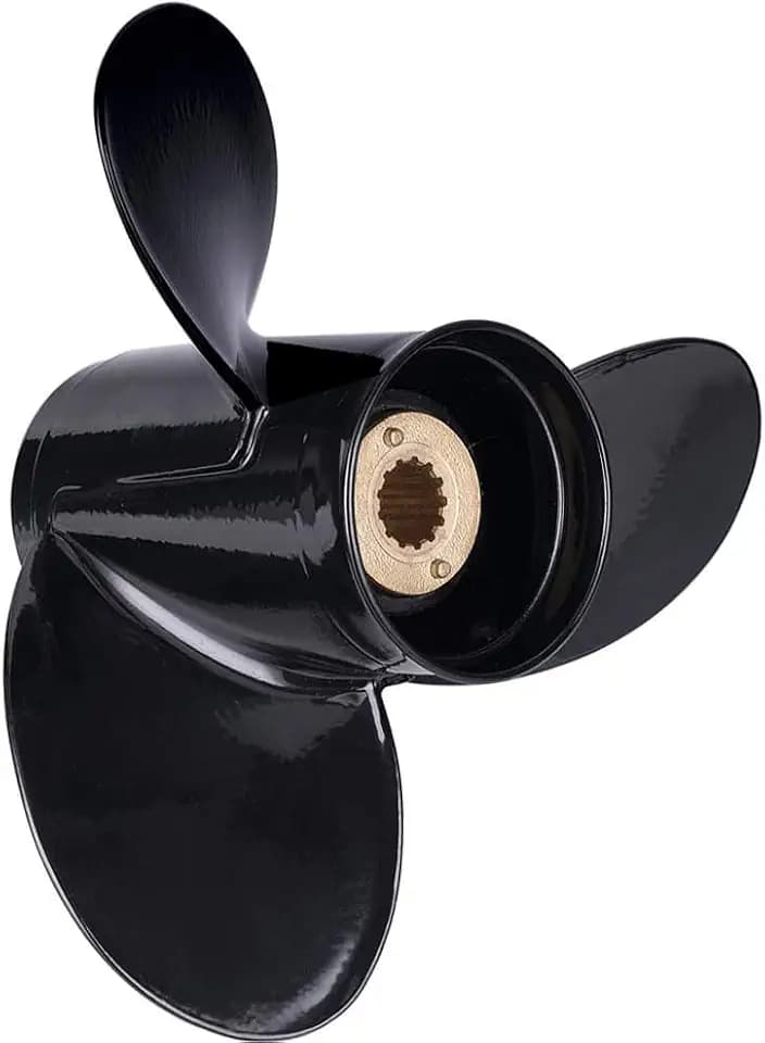 MARINE SYSTEM Made Aluminum Outboard Propeller for Mercury Engines 30-70HP, 13 Spline Tooth, RH… (D:10 3/8" P:13")