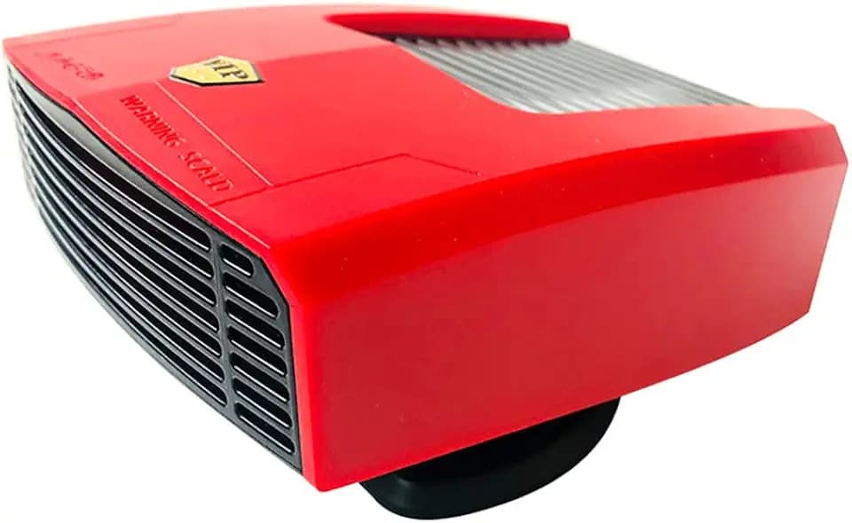 Auto Heizlüfter, Tragbare Auto Heizung, 180W 12V Schnellheizung Innenraum Auto Windschutzscheibe Heizung Lüfter Defogger Defroster Demister Ventilator mit 360 ° drehbarer Basis Zigarettenanzünde
