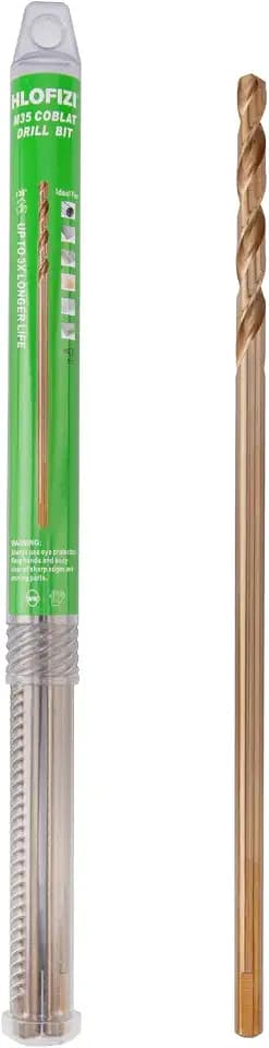 1/2 x 12 Inch Cobalt Long Drill Bits (1 Pack), Drilling for Hard Wood, Aluminum, and Soft Metal Sheet