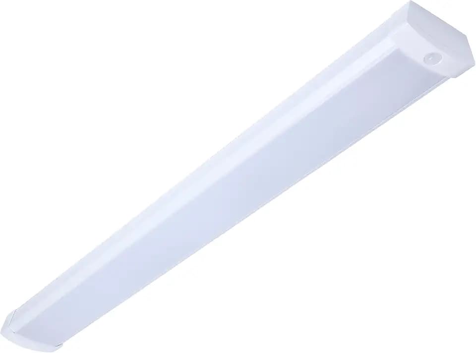 Nuvo 65/1215 LED 4Ft Wrap Linear Ceiling Light with PIR Motion Sensor, 39W, CCT Selectable 2700K/3000K/3500K/4000K/5000K, White