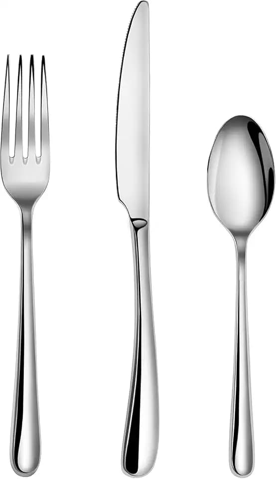 Artaste Rain II Forged 18/10 Stainless Steel Flatware 36-Piece Set Service for 12 Silver