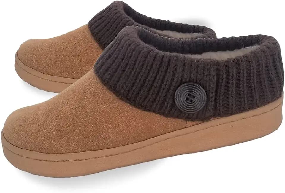 Clarks Women's Knit Scuff Slippers
