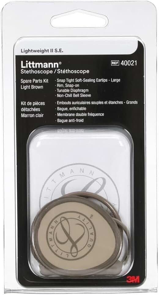 Littmann Spare Parts Kit for Lightweight II S.E., 40021, Light Brown