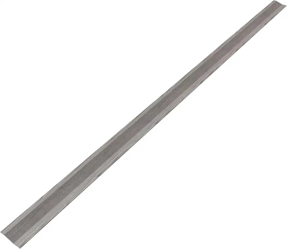Amig - Bodenverbindungsleiste | 985 mm x 40 mm | Stufen-Übergangsleiste mit Klebstoff | Kantenabdeckung für Holz-, Parkett-, Laminat-, Marmor- und Fliesenverbindungen | Eiche-Grau