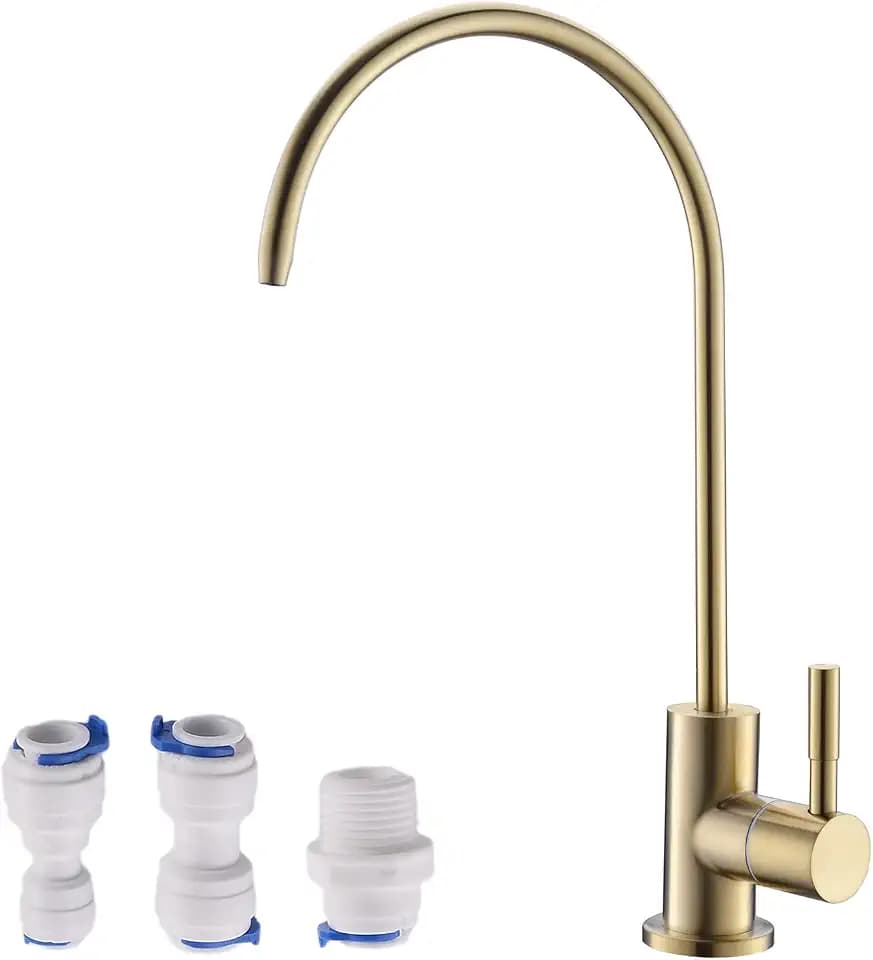 Gold Drinking Faucet HAVIN,Brushed Gold,RO Faucet,Lead-Free Stainless Steel