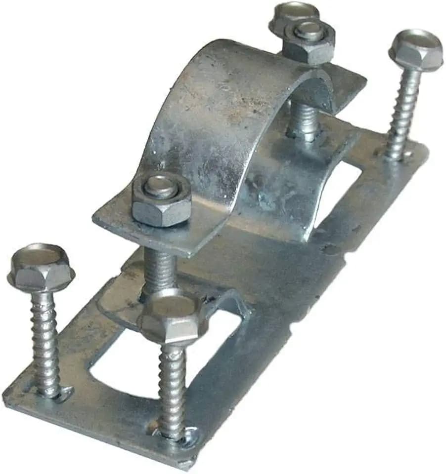 OZCO Galvanized Steel Fence Bracket, 2-3/8in, 50 Pack, Gray