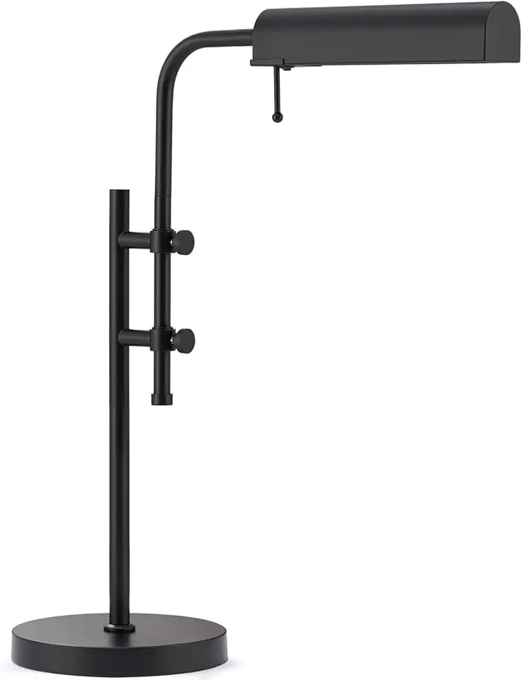 VONLUCE Industrial Table Lamp, Adjustable LED Desk Lamp for Home Office