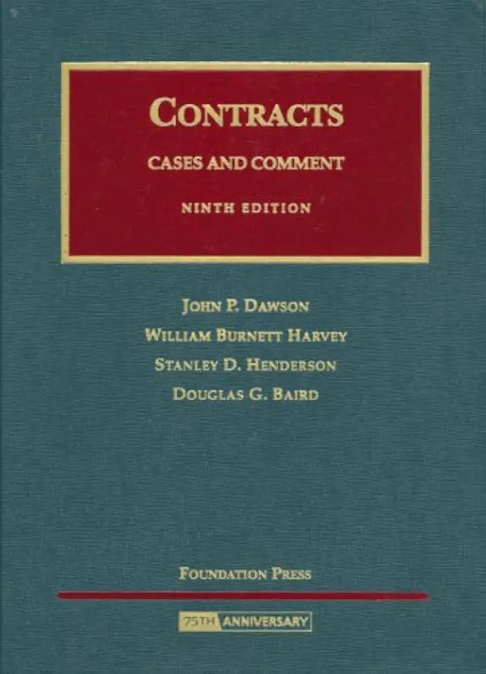Contracts (University Casebook Series)