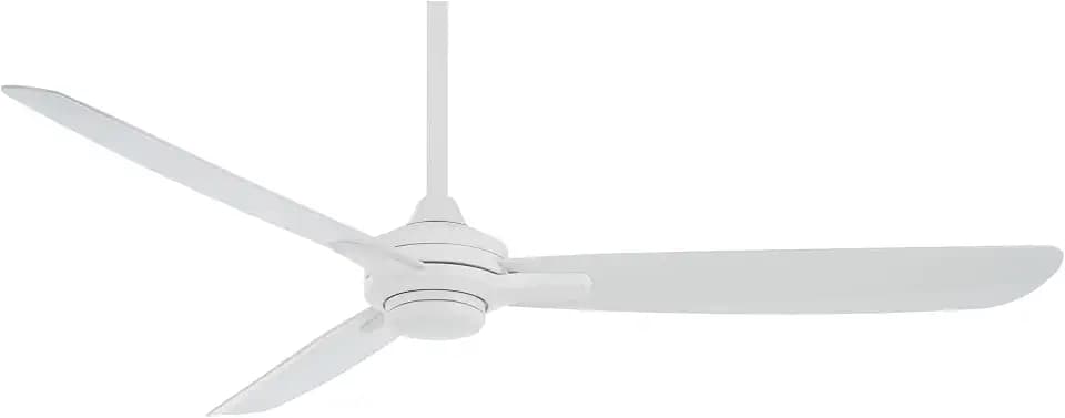 Minka-Aire F728-WHF Rudolph Wet-rated Outdoor Ceiling Fan with Remote Control in Flat White Finish