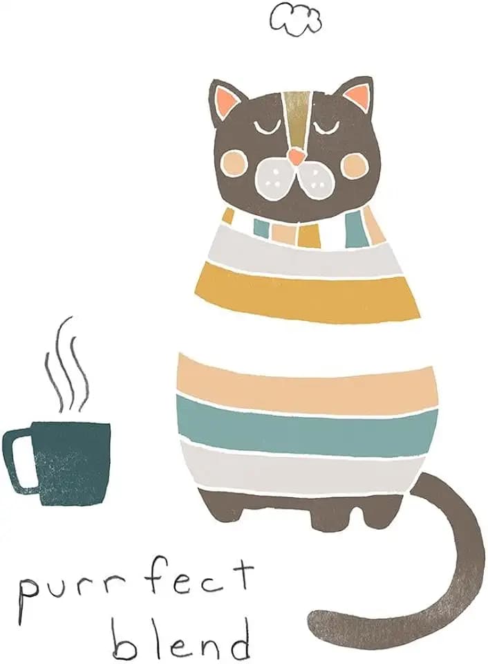 Coffee Cats IV Poster Print - June Erica Vess (18 x 24)