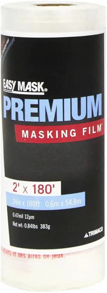 Trimaco Easy Mask Premium Masking Film, 24-inch x 180-feet, Clear (42480)