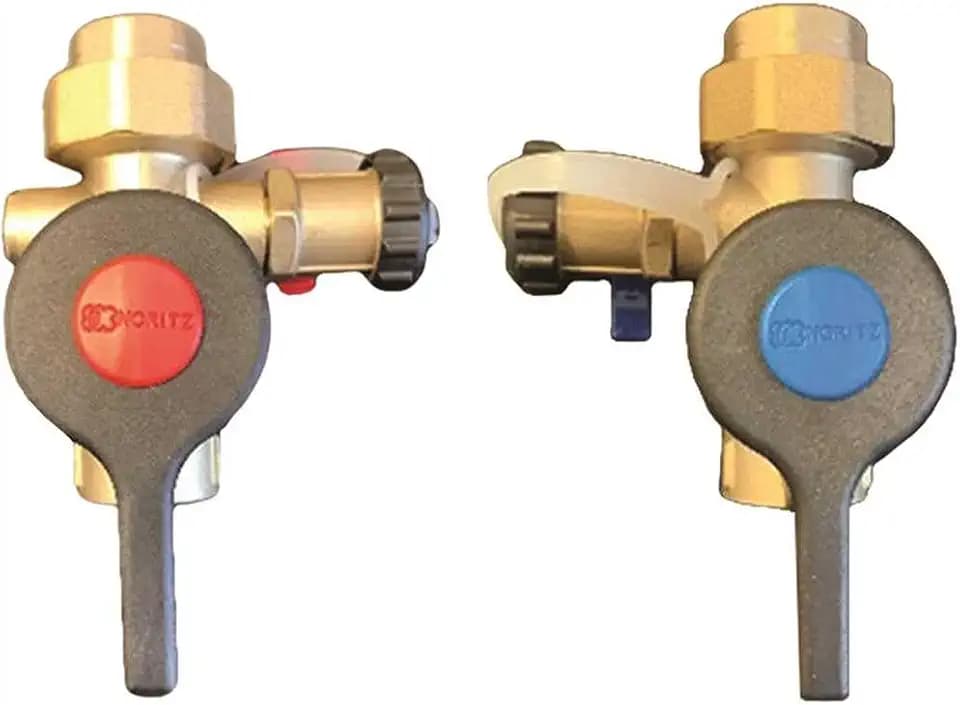 Noritz IK-WV-200-3-TH-LF 3/4 Inch Threaded Isolation Valve Kit with Male 500K Btuh Pressure Relief Valve - N/A