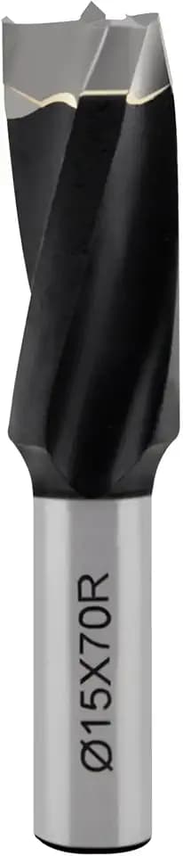 15mm Diameter Carbide 3 Flute Drills Brad Point Boring Bit, 15mm Dia × 70mm Long × 10mm Shank Right Hand