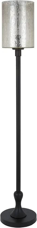 Henn&Hart 68" Glam 1-Light Floor Lamp, Black