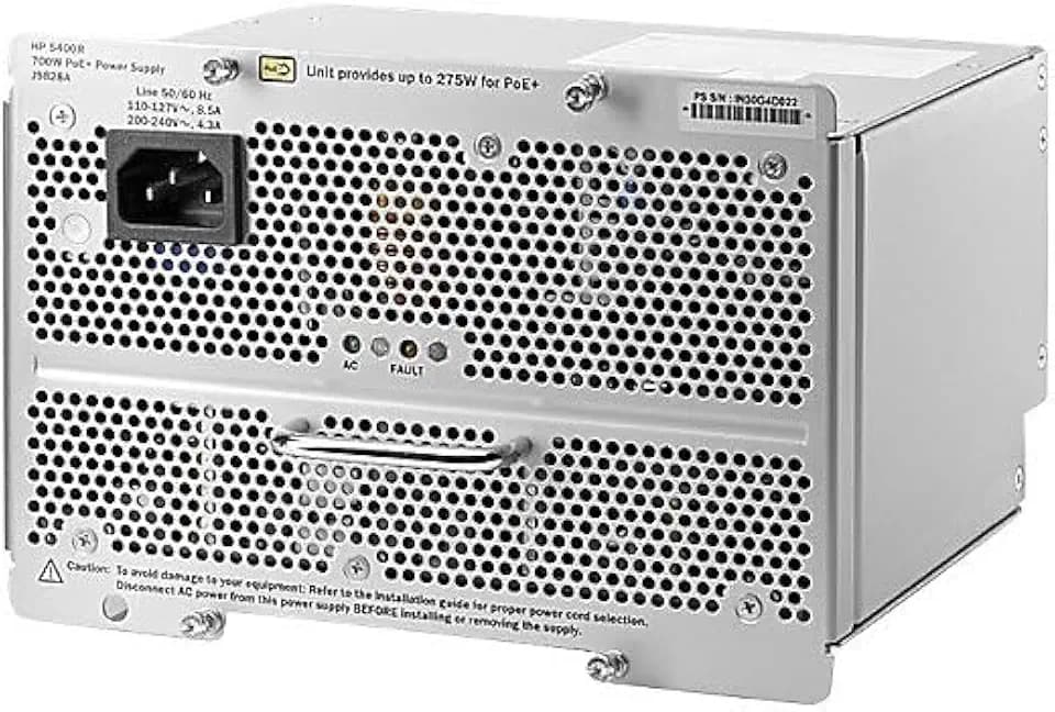 Hewlett Packard J9828A 5400R PoE+ Power Supply (700 Watt, ZL2)