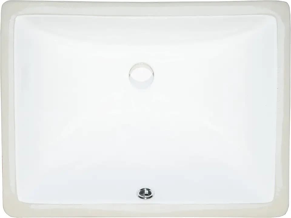 Ackland 18.5 in. x 13.75 in. White Porcelain Rectangular Sink