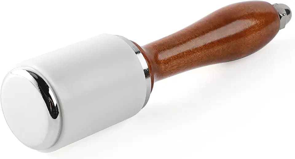 WUTA Leather Carving Hammer Professional Leather Mallet Leatherworking Maul Nylon Head Hammer for Handmade DIY Tools