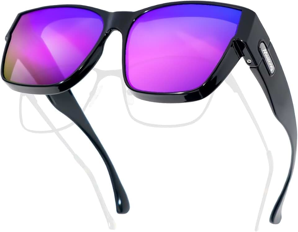 Meeloog Polarized Fit Over Glasses Sunglasses for Men Shades MST0091