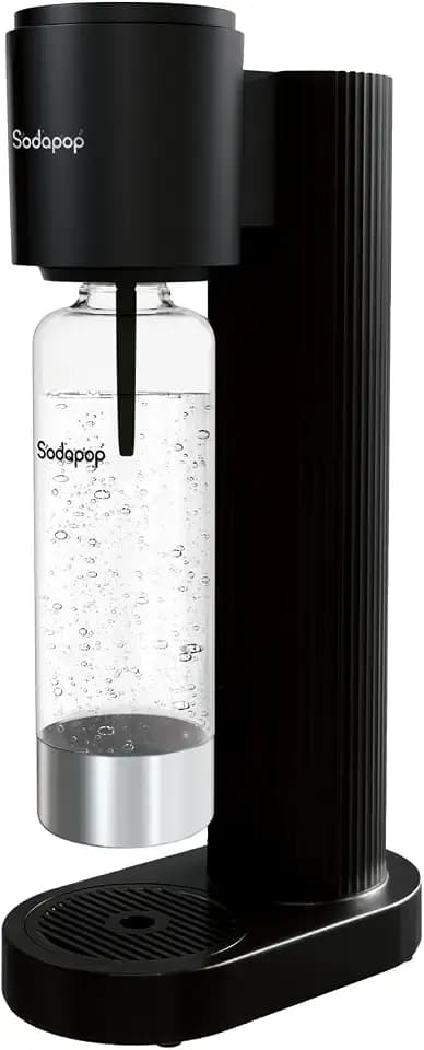 Sodapop Wassersprudler Cooper Pro Schwarz inkl. 1x PET-Flasche, Höhe 45 cm
