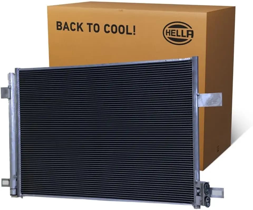 HELLA 8FC 366 220-121 Kondensator, Klimaanlage - Kühlrohre parallel