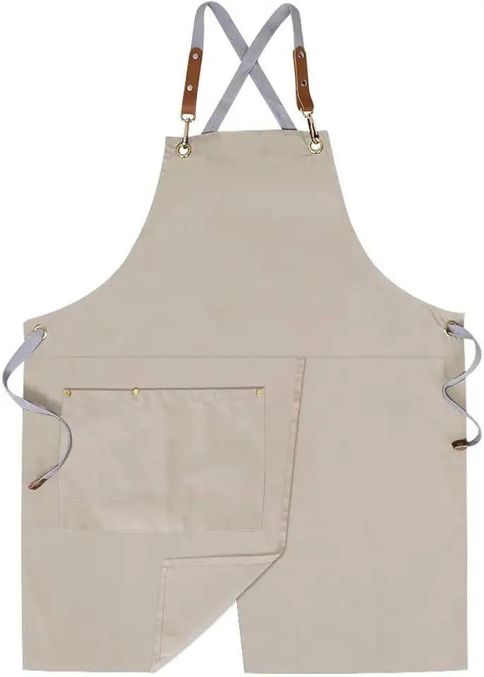 Crossback Apron with Pockets, Apron with Adjustable Straps