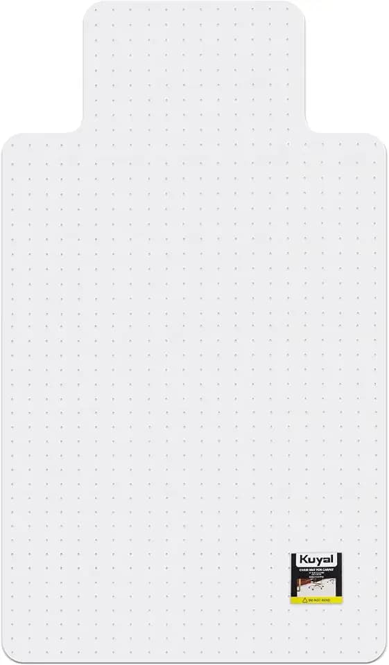 Kuyal Office Chair Mat for Carpet, Clear Heavy Duty Computer Chair Mat