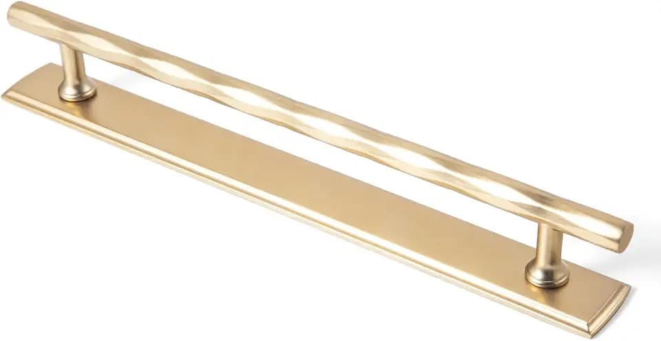 Goo-Ki 7.56" c-c Champagne Bronze Cabinet Pulls with Back/Base Plate Zinc Alloy Kitchen Hardware - 2 Pack Bar Drawer Pulls Cabinet Handles with Spacer