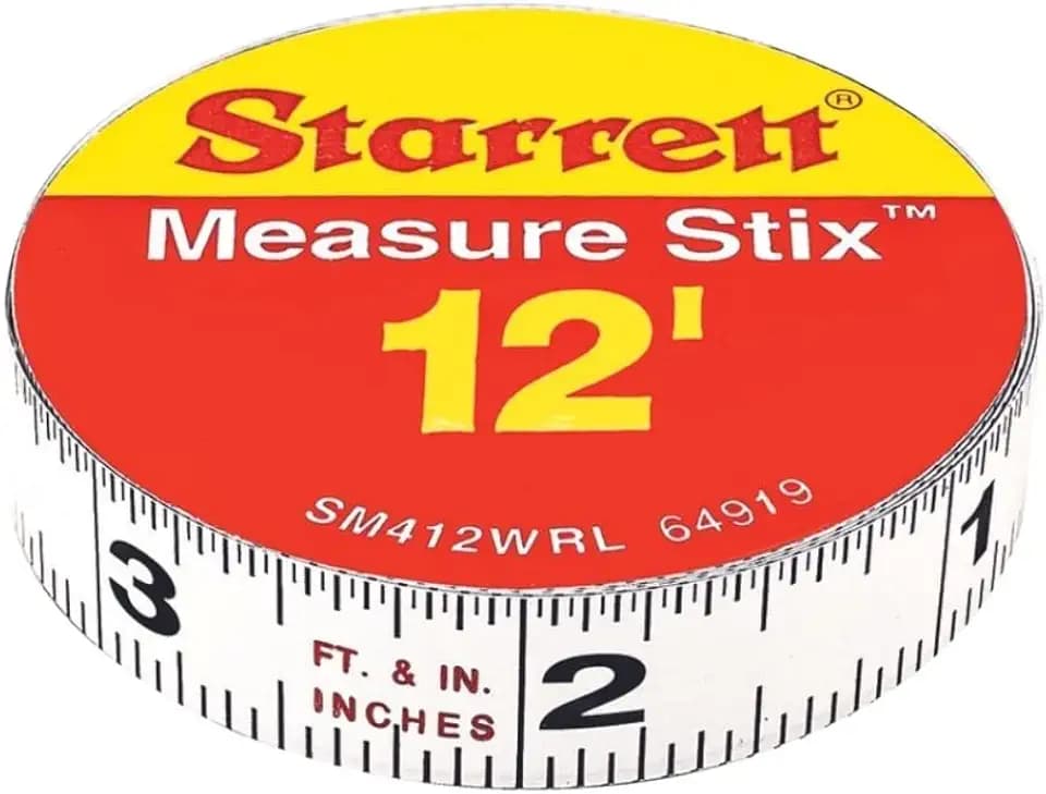 Starrett Tape Measure Stix, 1/2" x 144" (12'), S1 Style