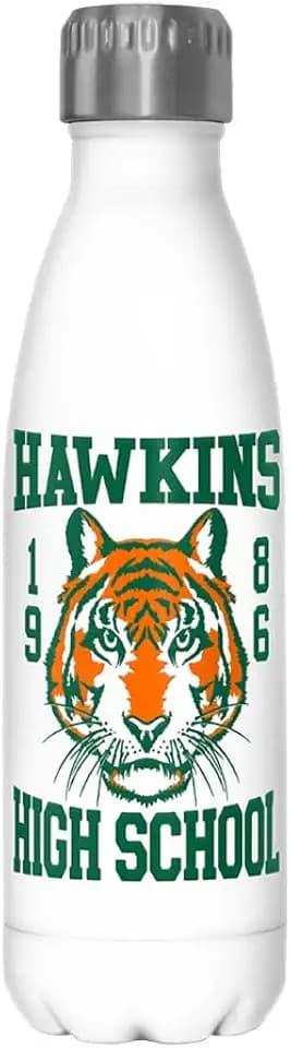 Netflix Stranger Things Hawkins High School 17 oz Stainless Steel Bottle, Multicolor