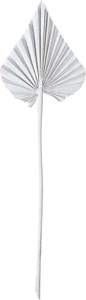 Vickerman Natural Botanicals 15.75 - 19.5" White wash Dried Palm Spear, 12 per Bag.