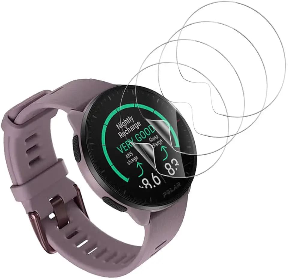 für 4 Stück Schutz Folie Polar Pacer Pro Displayschutz, für Schutzfolie Polar Pacer Pro Panzerfolie, Soft TPU Glasfolie HD Clear Schutzglas